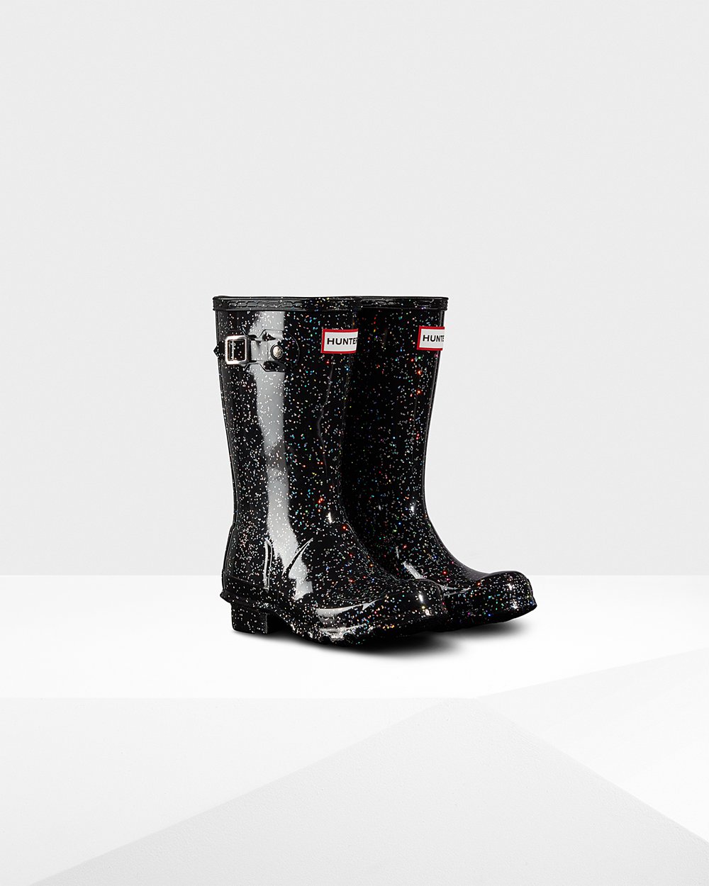 Hunter Original Big Giant Glitter Rain Boots - For Sale Cheap Kids Black - PQDRMO298